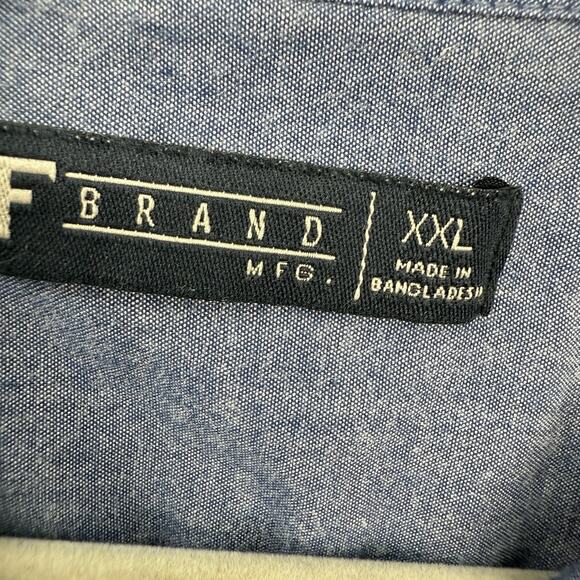 RF Brand Shirt Mens XXL Pink Skull Floral Hawaiian Button Up Short Sleeve 90s - Picture 8 of 9